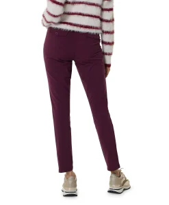 Travel casual broek bordeaux
