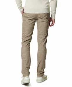 Travel Wool Look heren broek beige