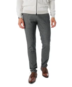 Travel Wool Look heren broek grijs