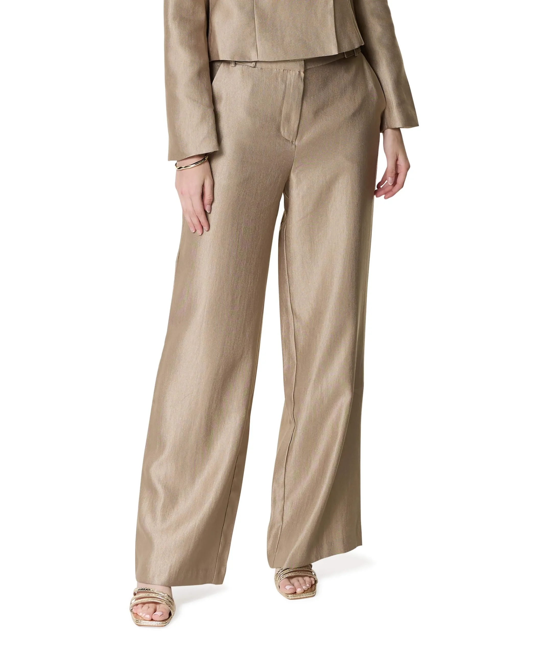 Trouser dames pantalon goud