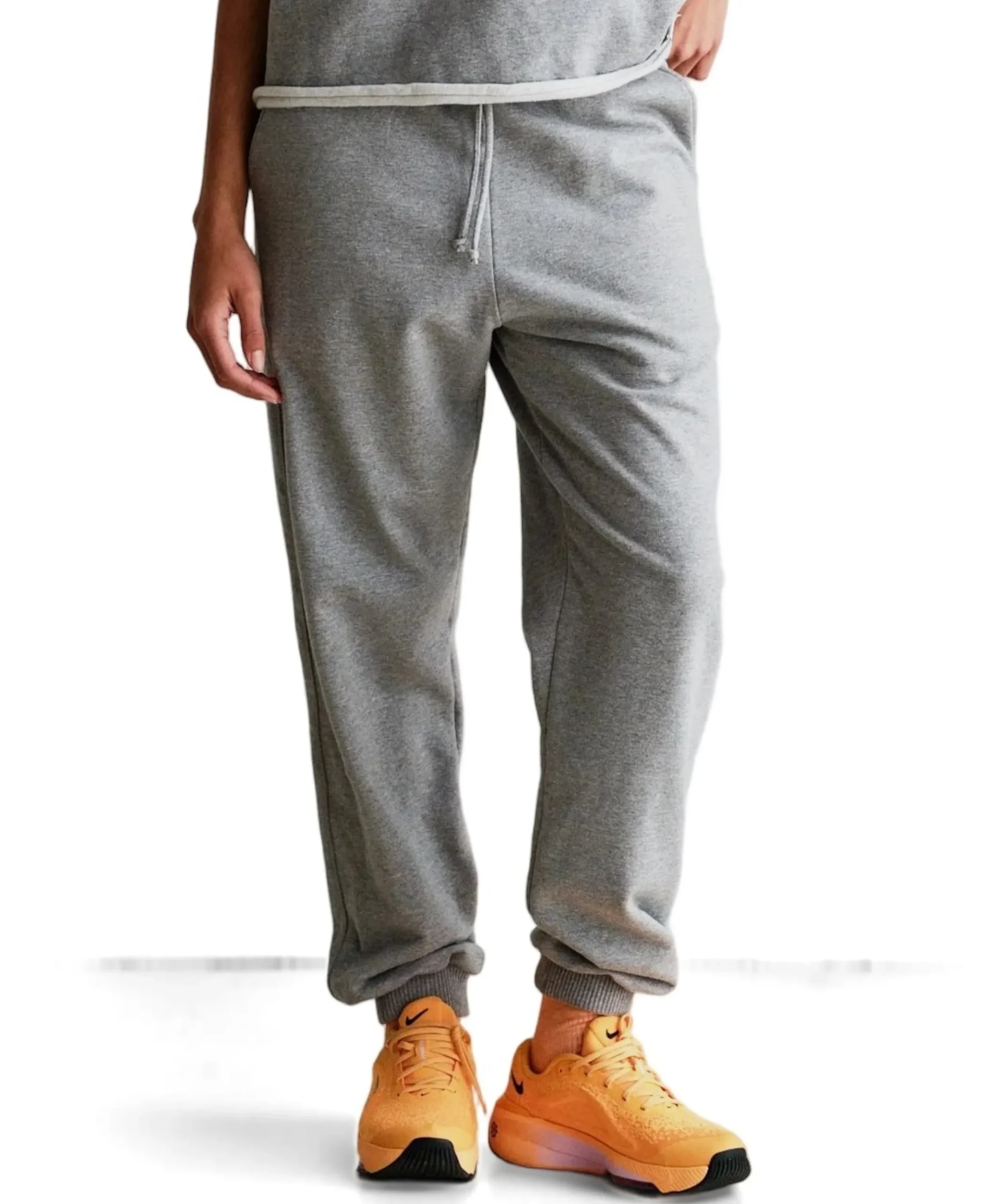 Trousers dames broek grijs