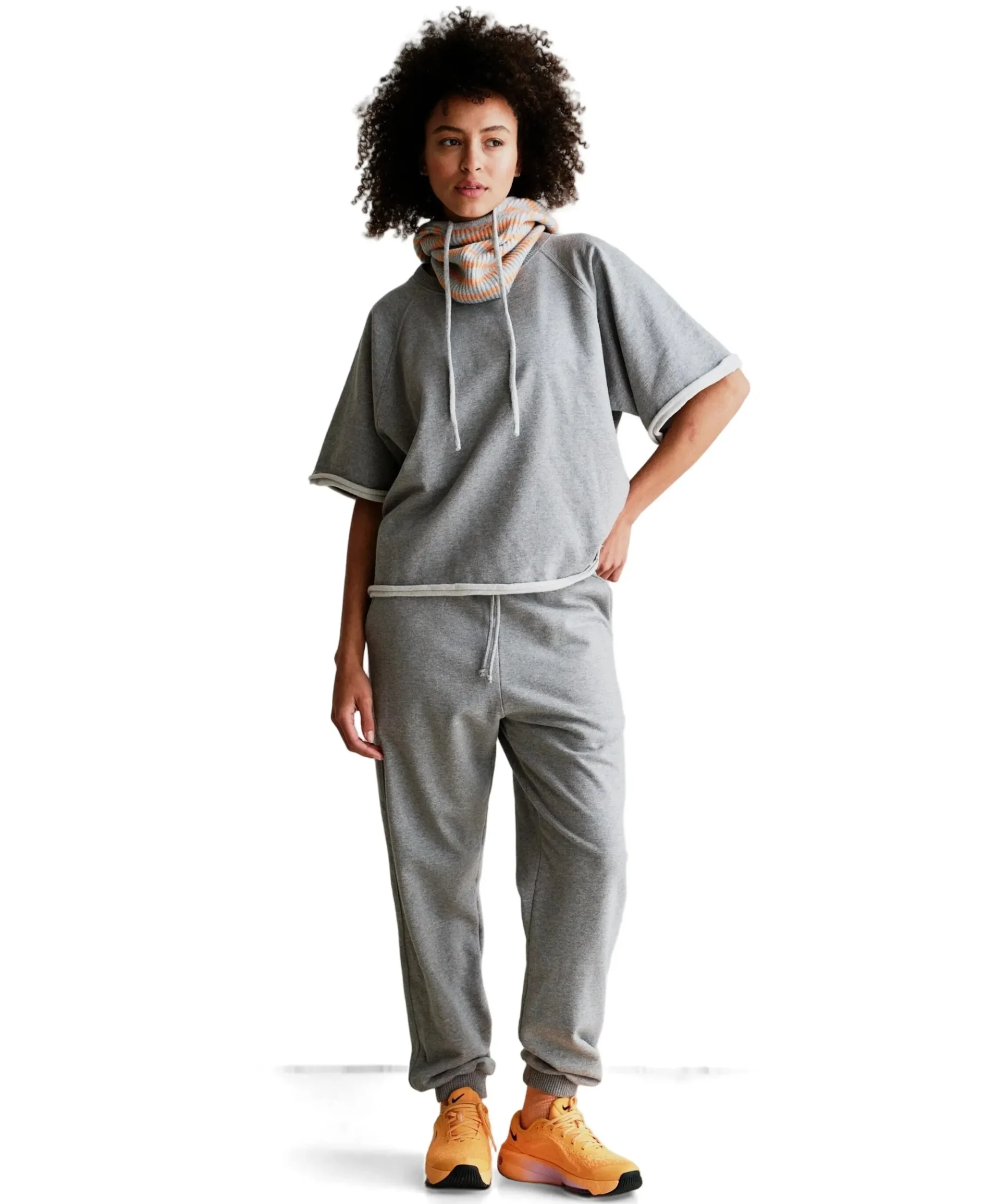 Trousers dames broek grijs