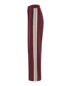 Trousers tape Modal dames broek bordeaux