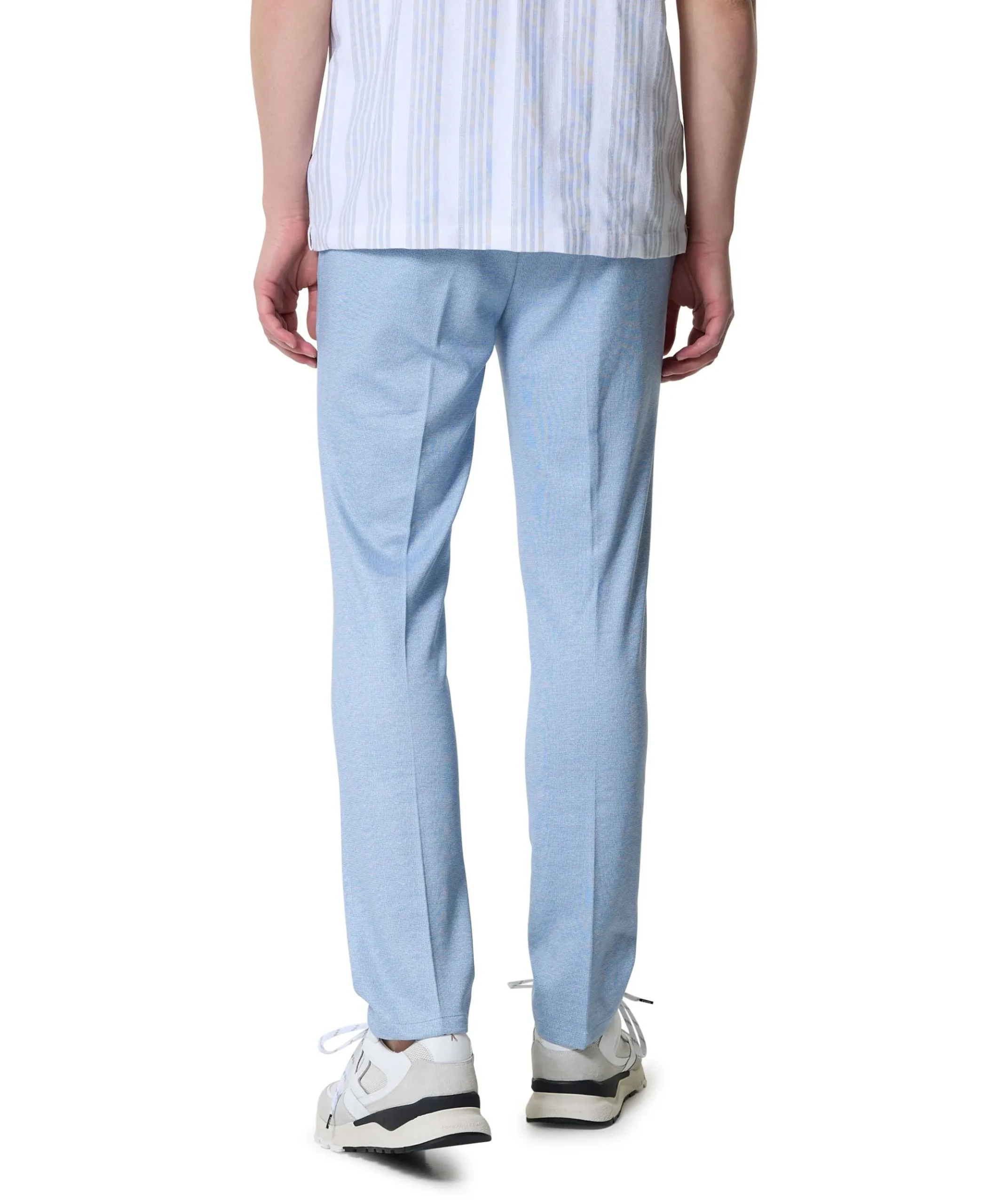 Trouser structure heren pantalon blauw