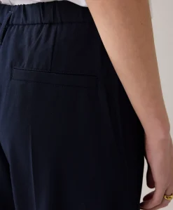 Trousers viscose blend stretch (4s2711) blauw