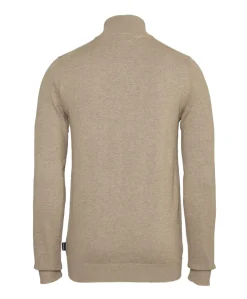 Trui met rits beige