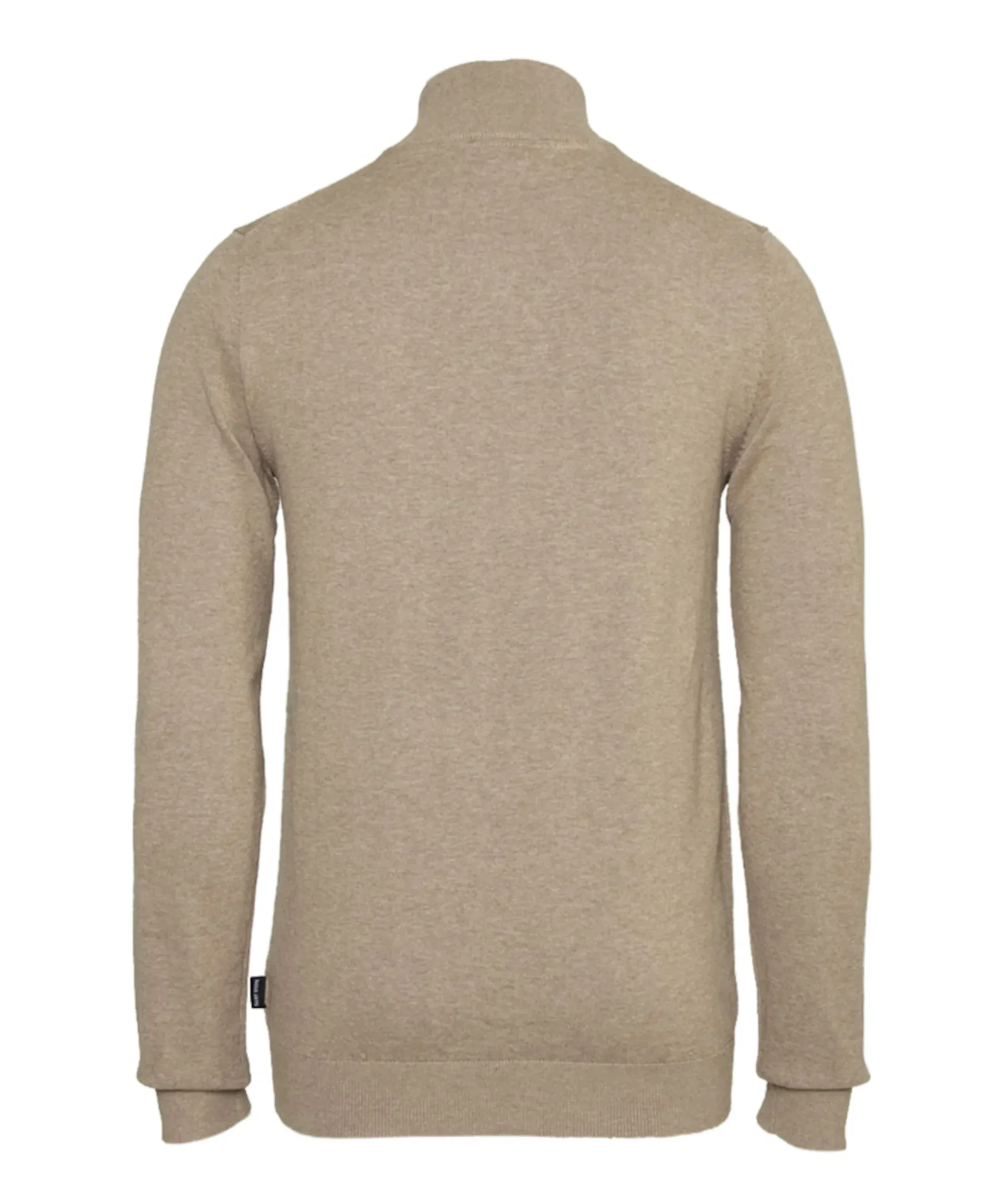 Trui met rits beige