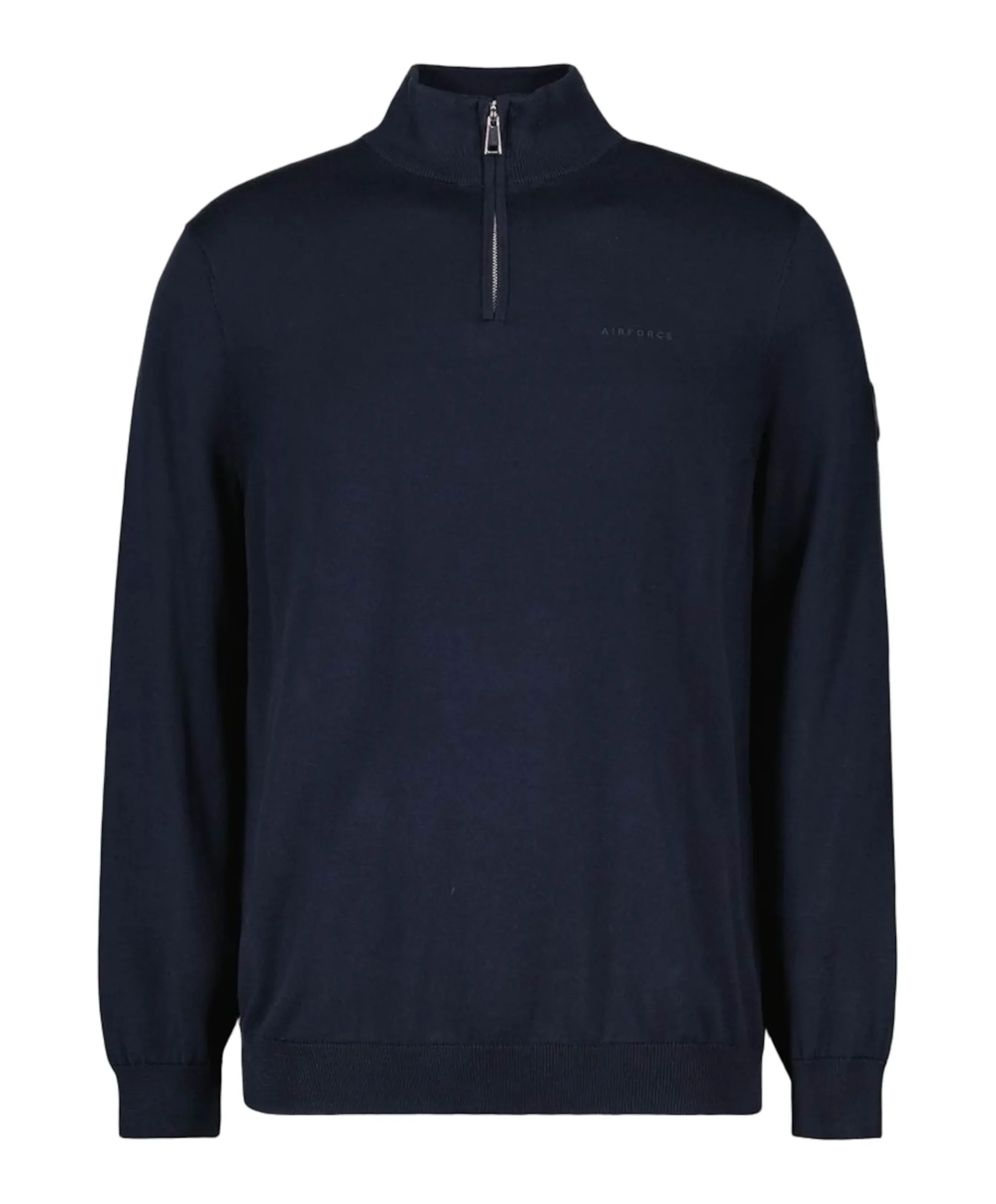 Trui met rits blauw