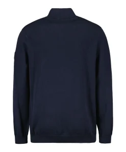 Trui met rits blauw