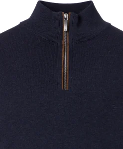 Trui met rits blauw