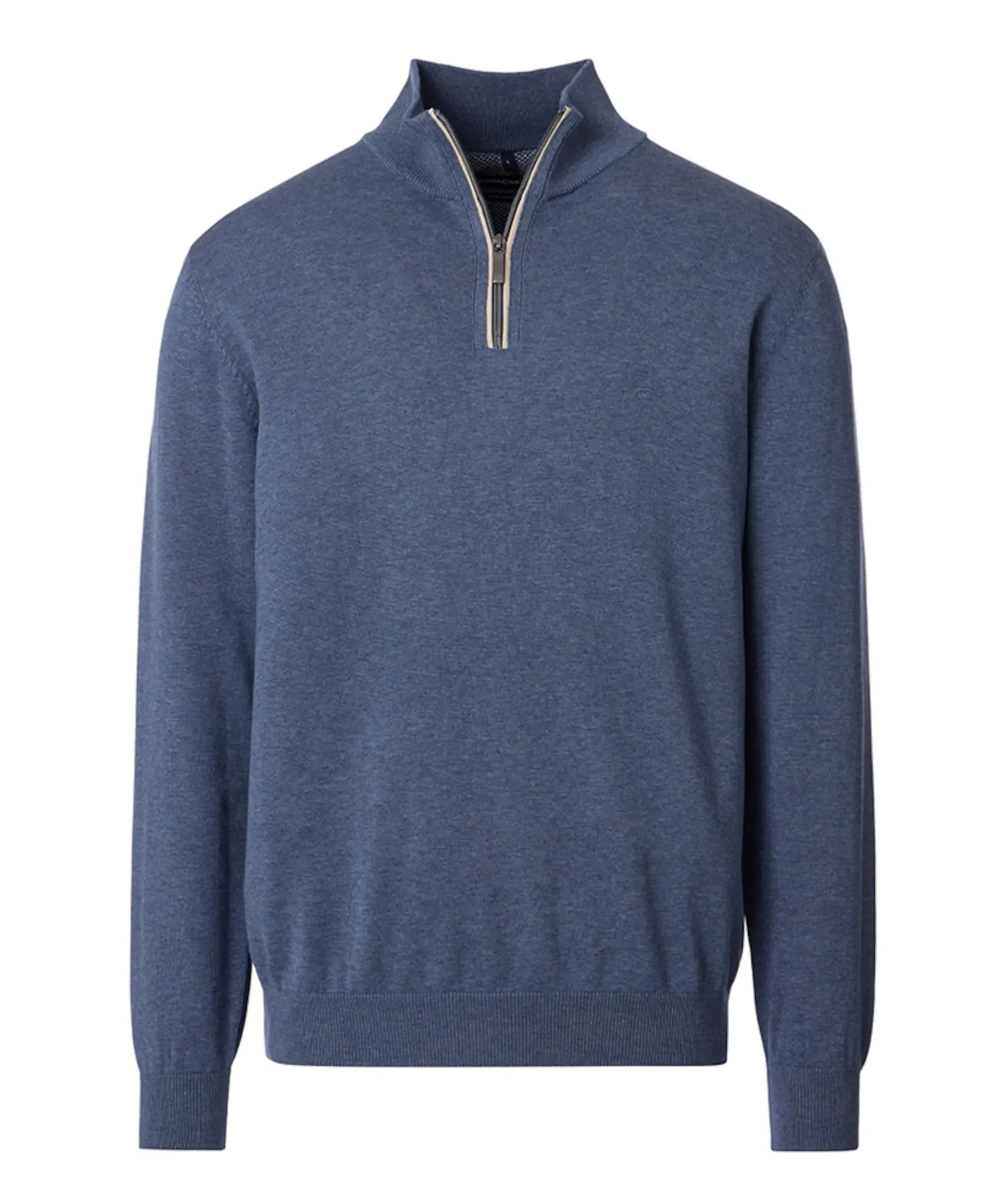Trui met rits blauw