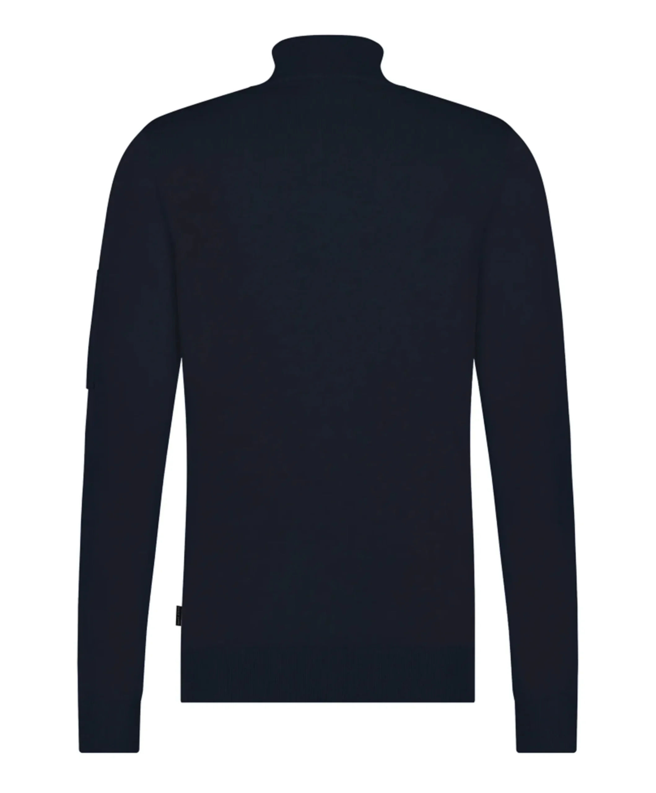 Trui met rits blauw