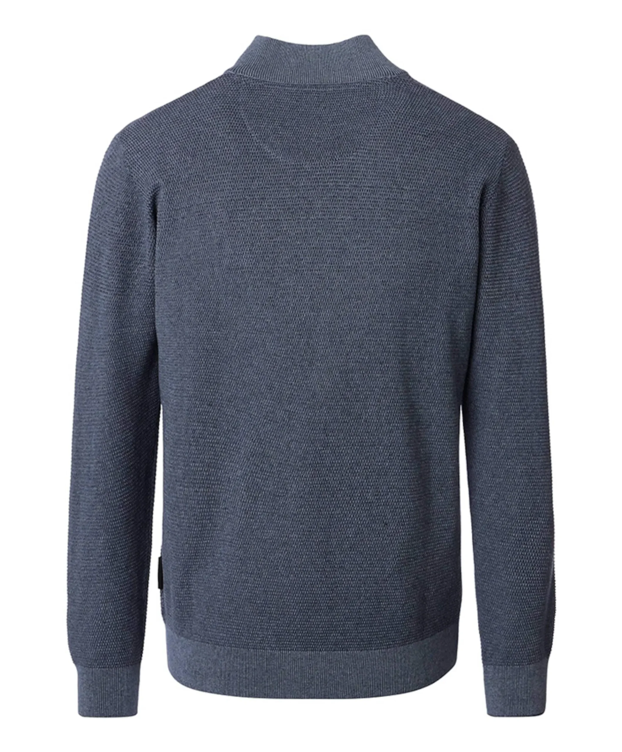 Trui met rits blauw