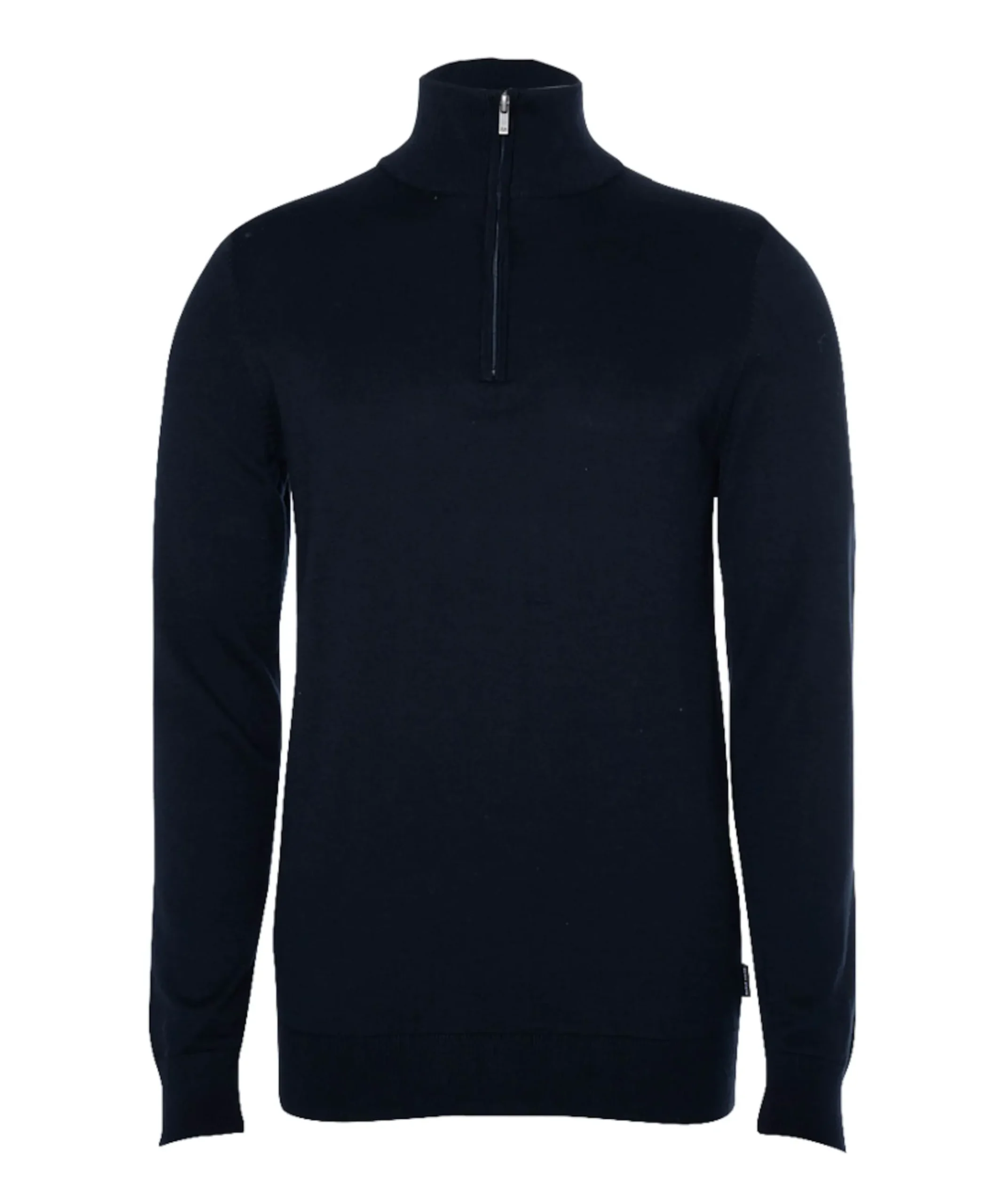 Trui met rits blauw