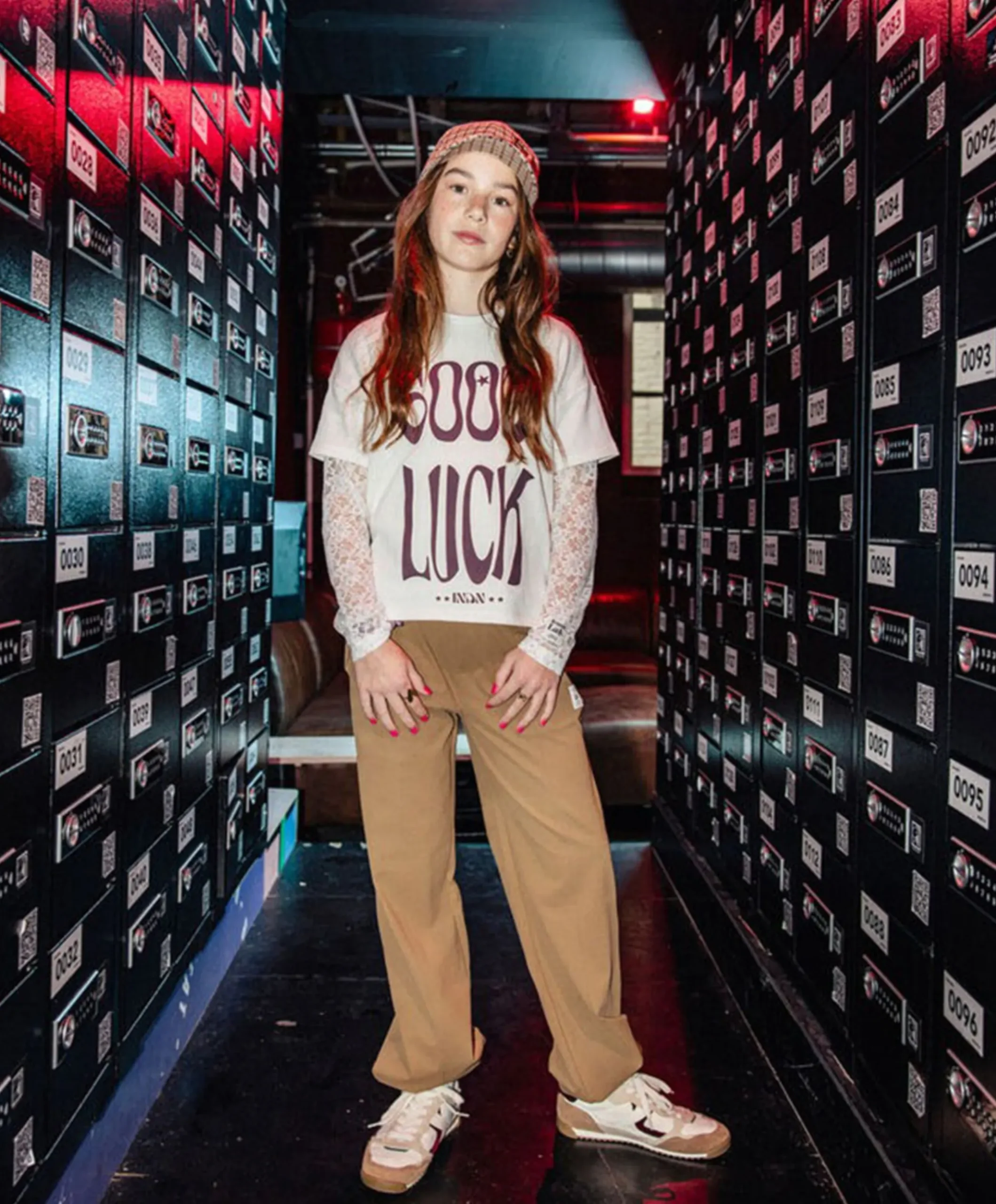 Uni meisjes broek beige