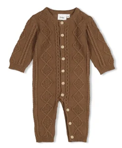 Uniseks babypakje bruin