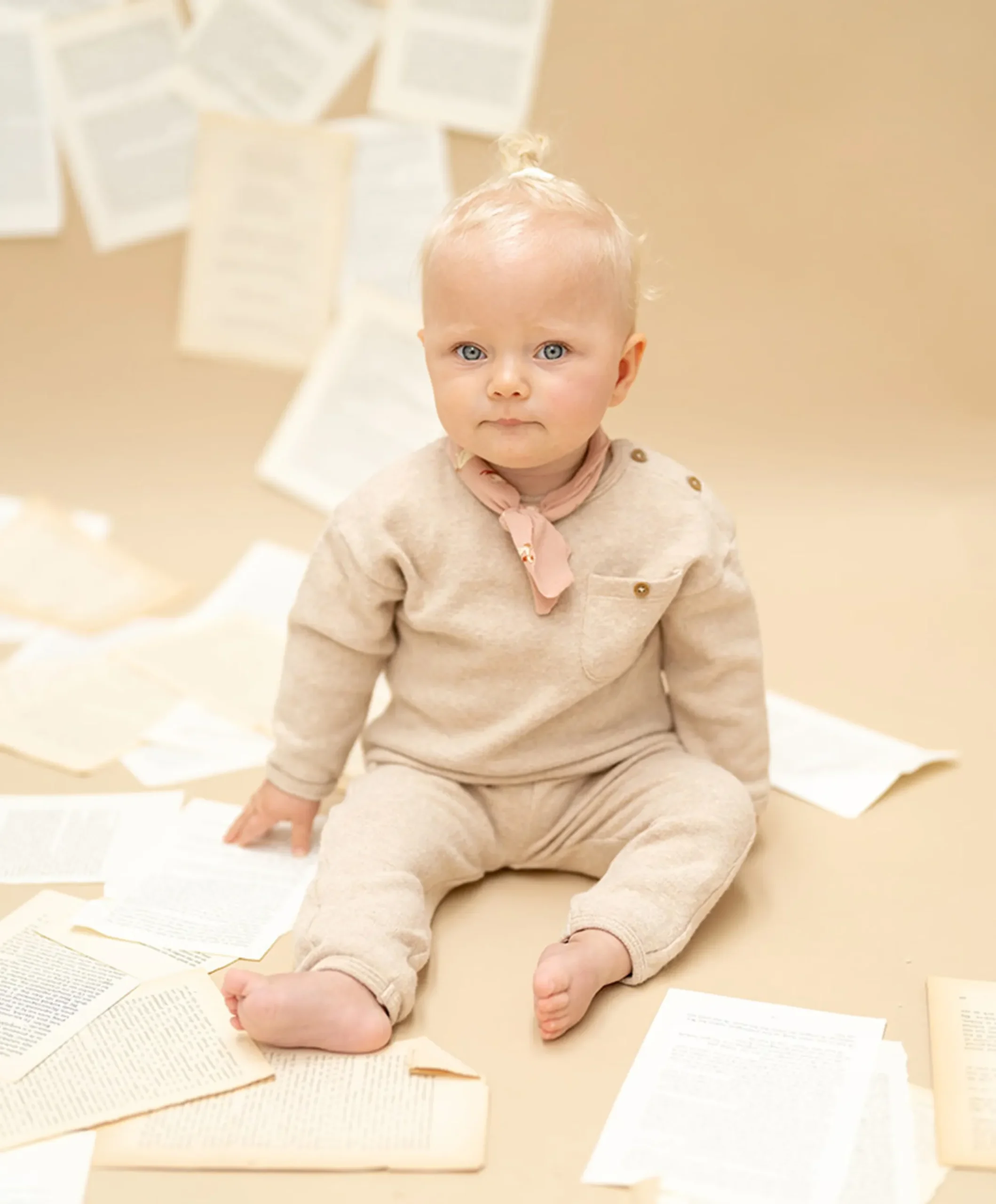 uniseks broek beige