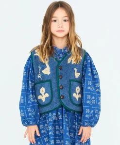 Uniseks gilet blauw