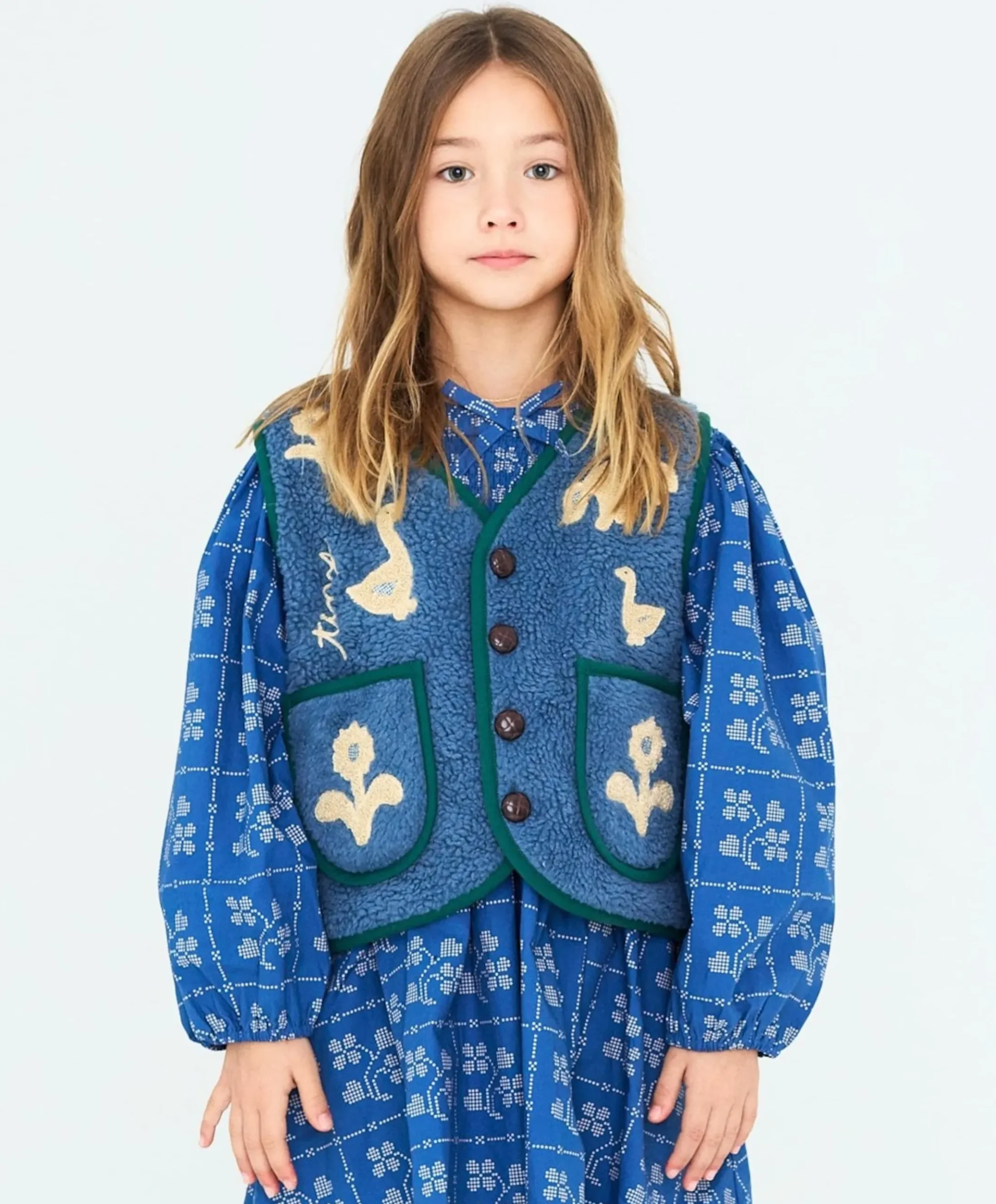Uniseks gilet blauw
