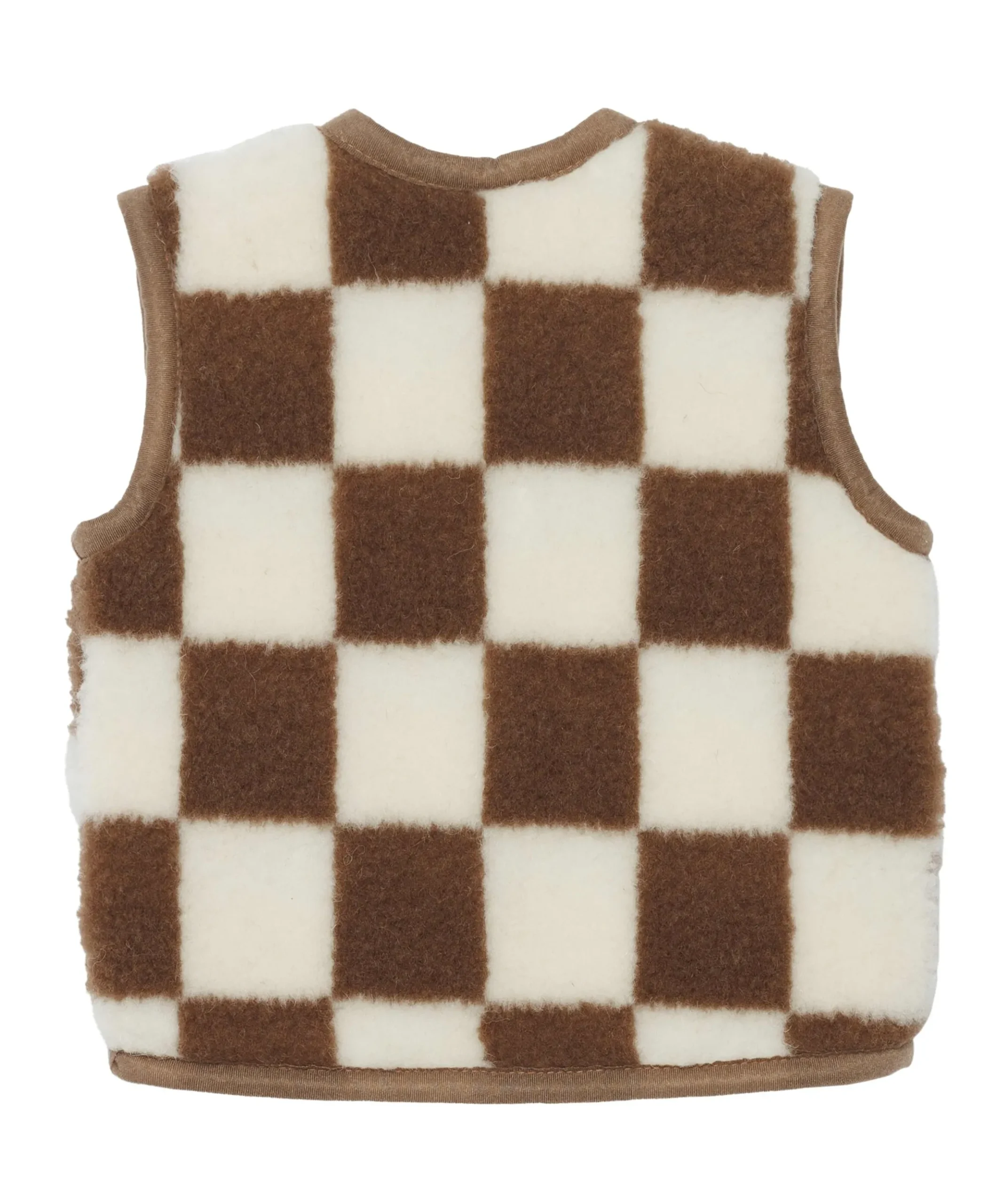 Uniseks gilet bruin