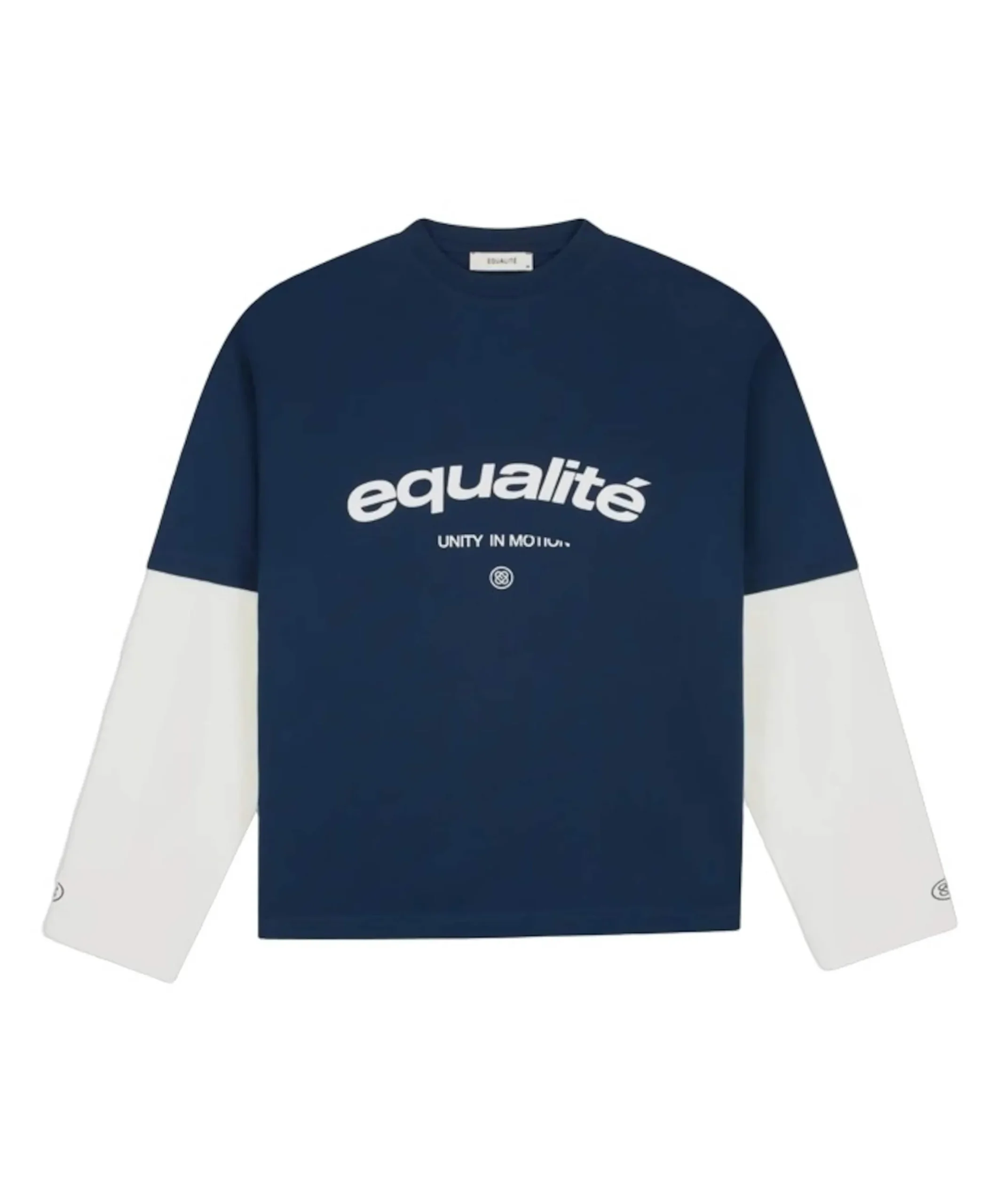 Uniseks longsleeve blauw