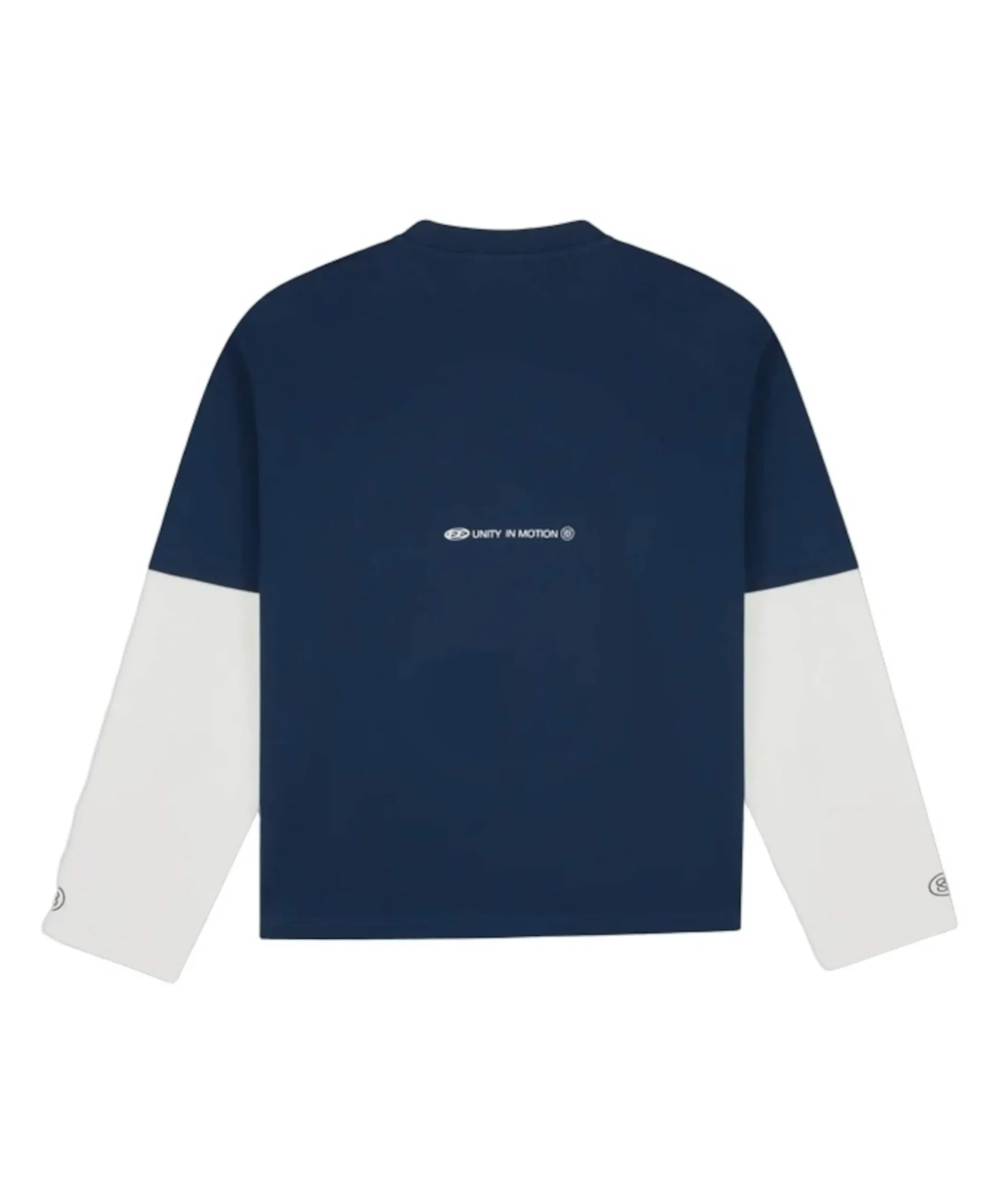 Uniseks longsleeve blauw