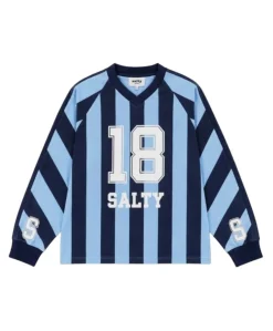 Uniseks longsleeve blauw