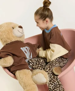 Uniseks longsleeve bruin