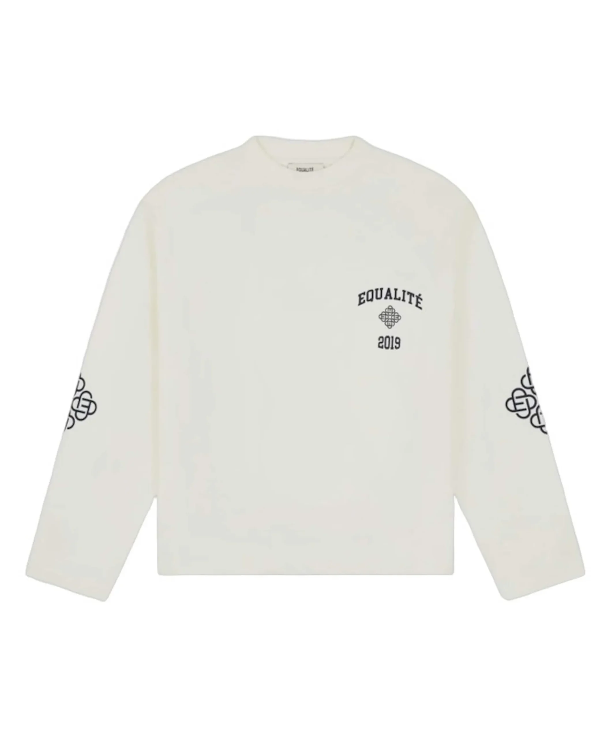 Uniseks longsleeve ecru