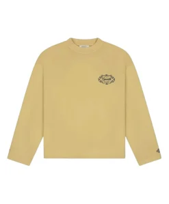 Uniseks longsleeve geel