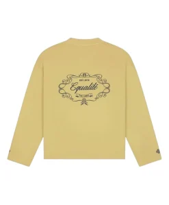 Uniseks longsleeve geel