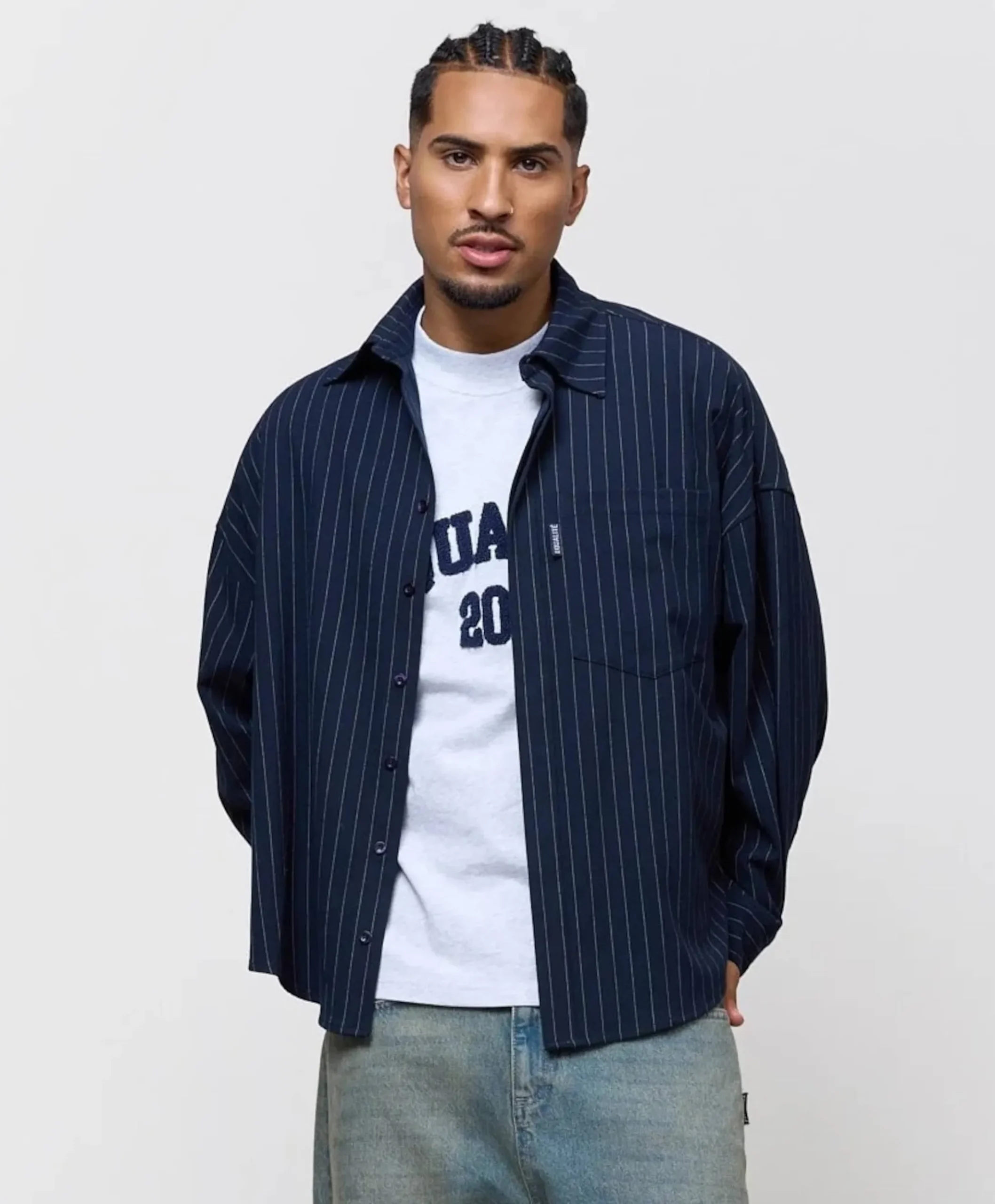 Uniseks overshirt blauw
