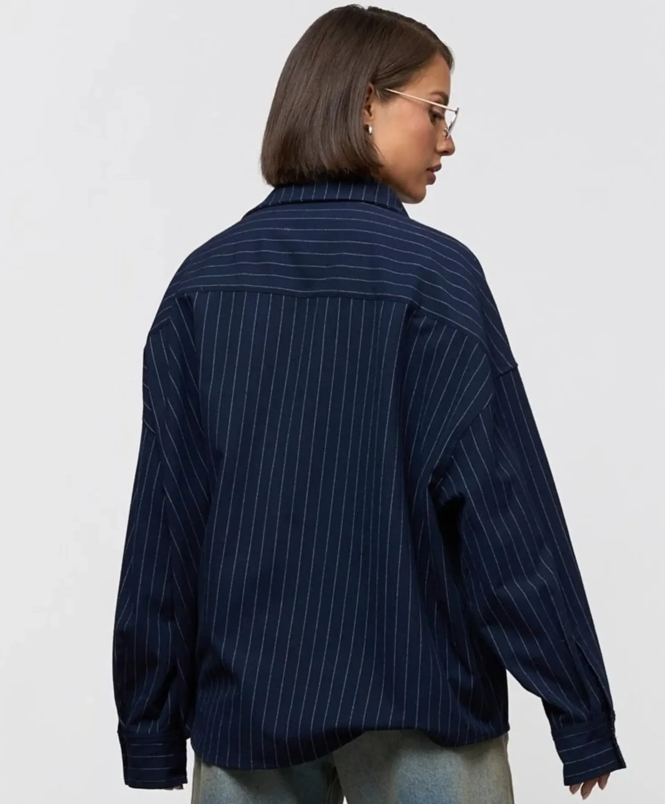 Uniseks overshirt blauw