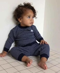 Uniseks pyjamaset blauw