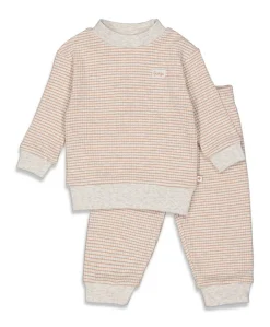 Uniseks pyjamaset bruin