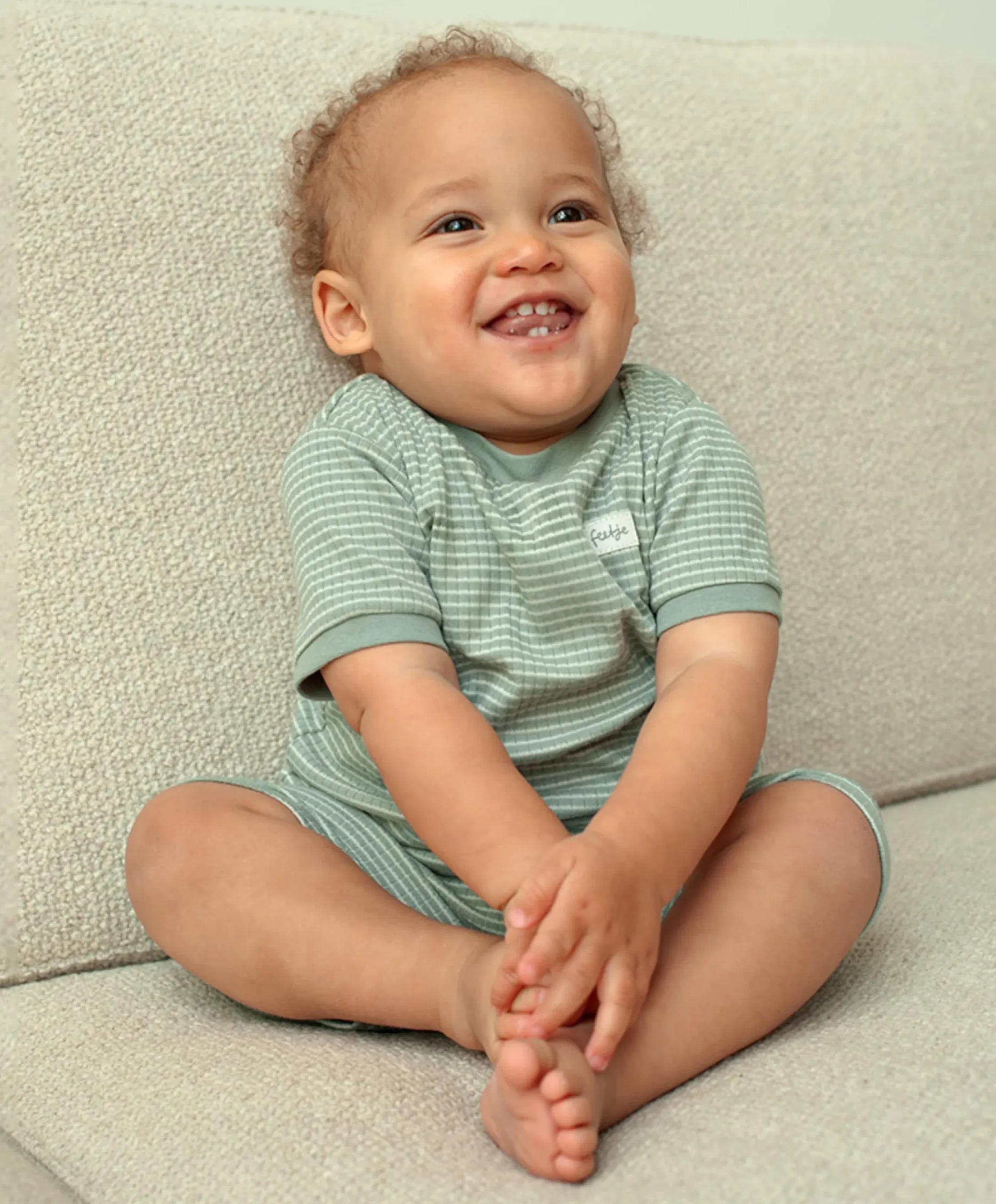 Uniseks pyjamaset groen
