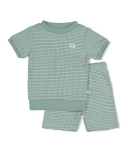 Uniseks pyjamaset groen