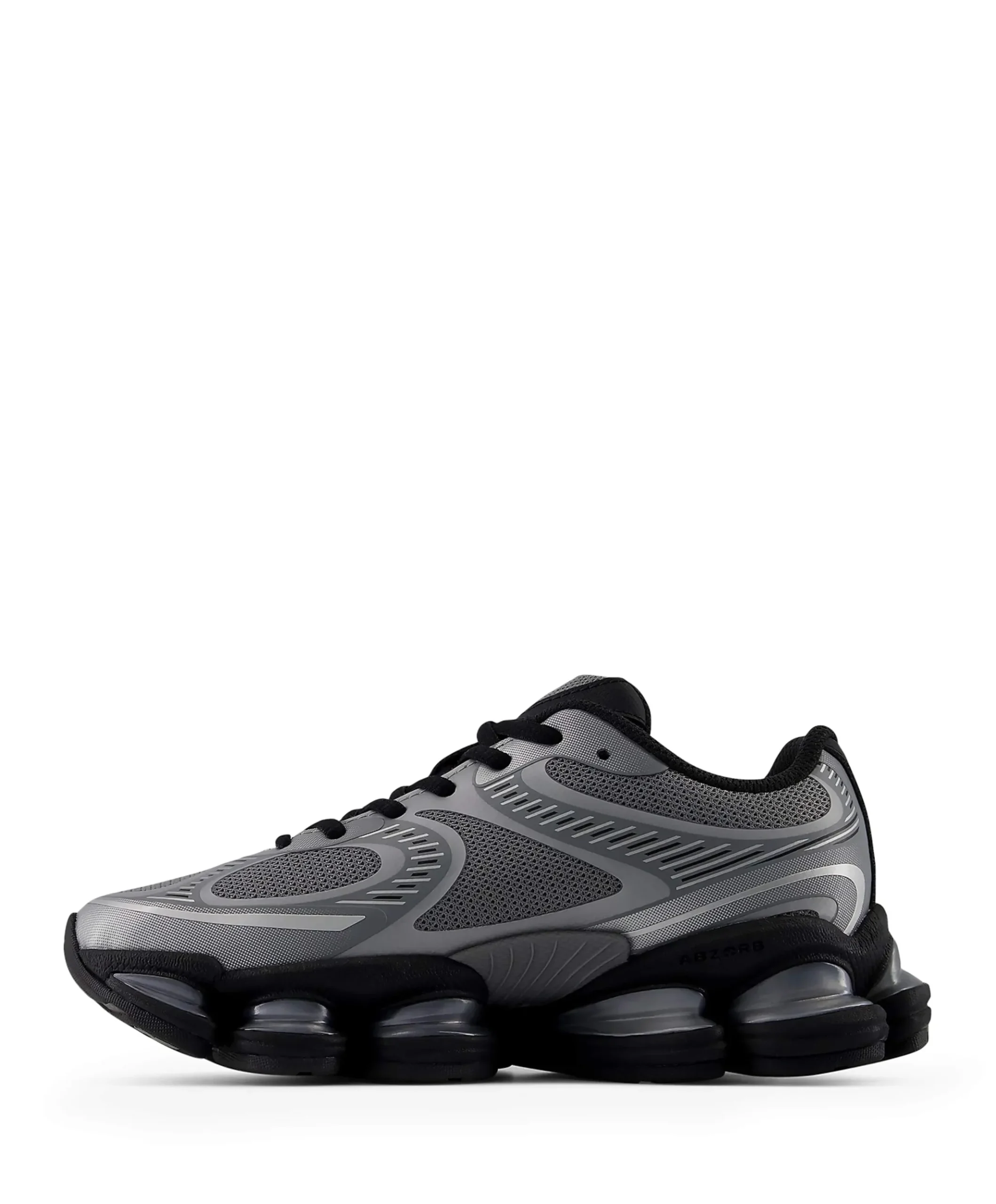 2000 uniseks sneakers zwart