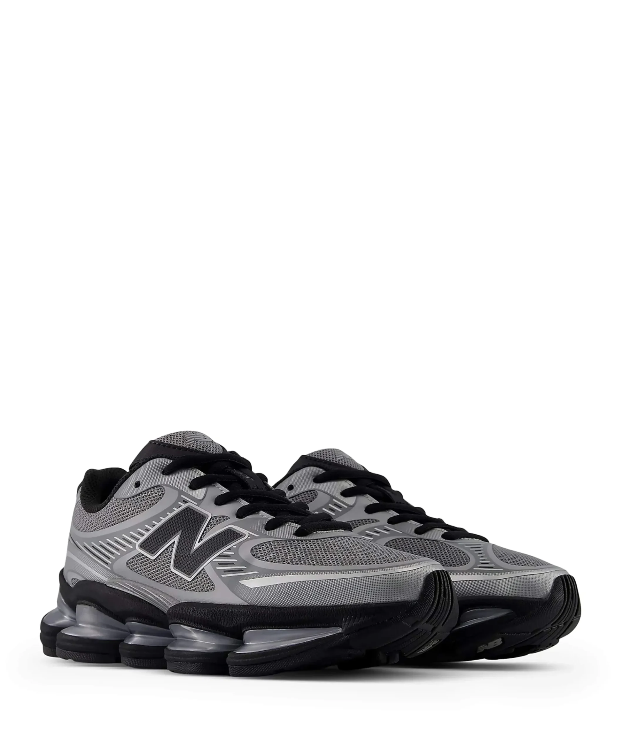 2000 uniseks sneakers zwart