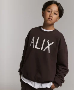 Uniseks sweater bruin