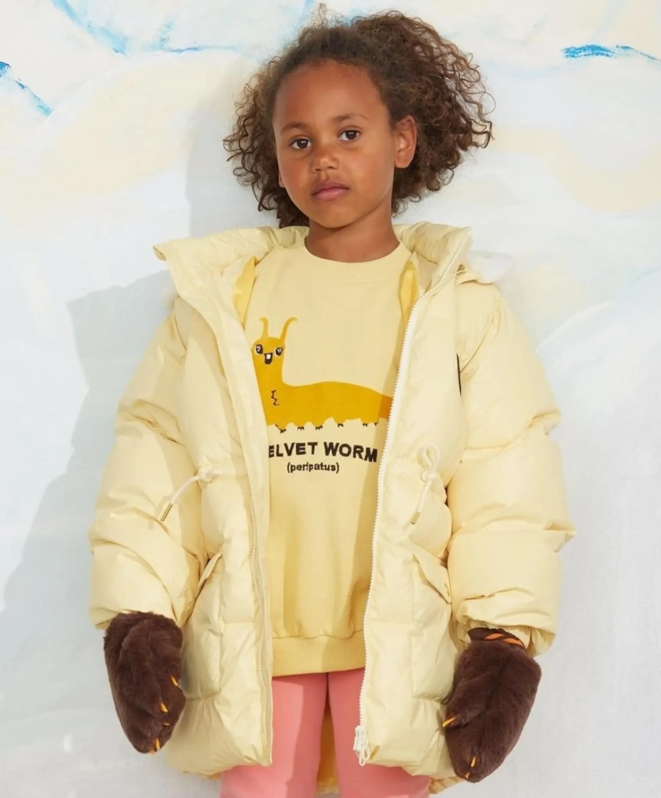 Uniseks sweater geel
