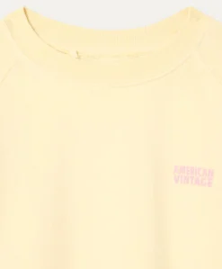 Uniseks sweater geel
