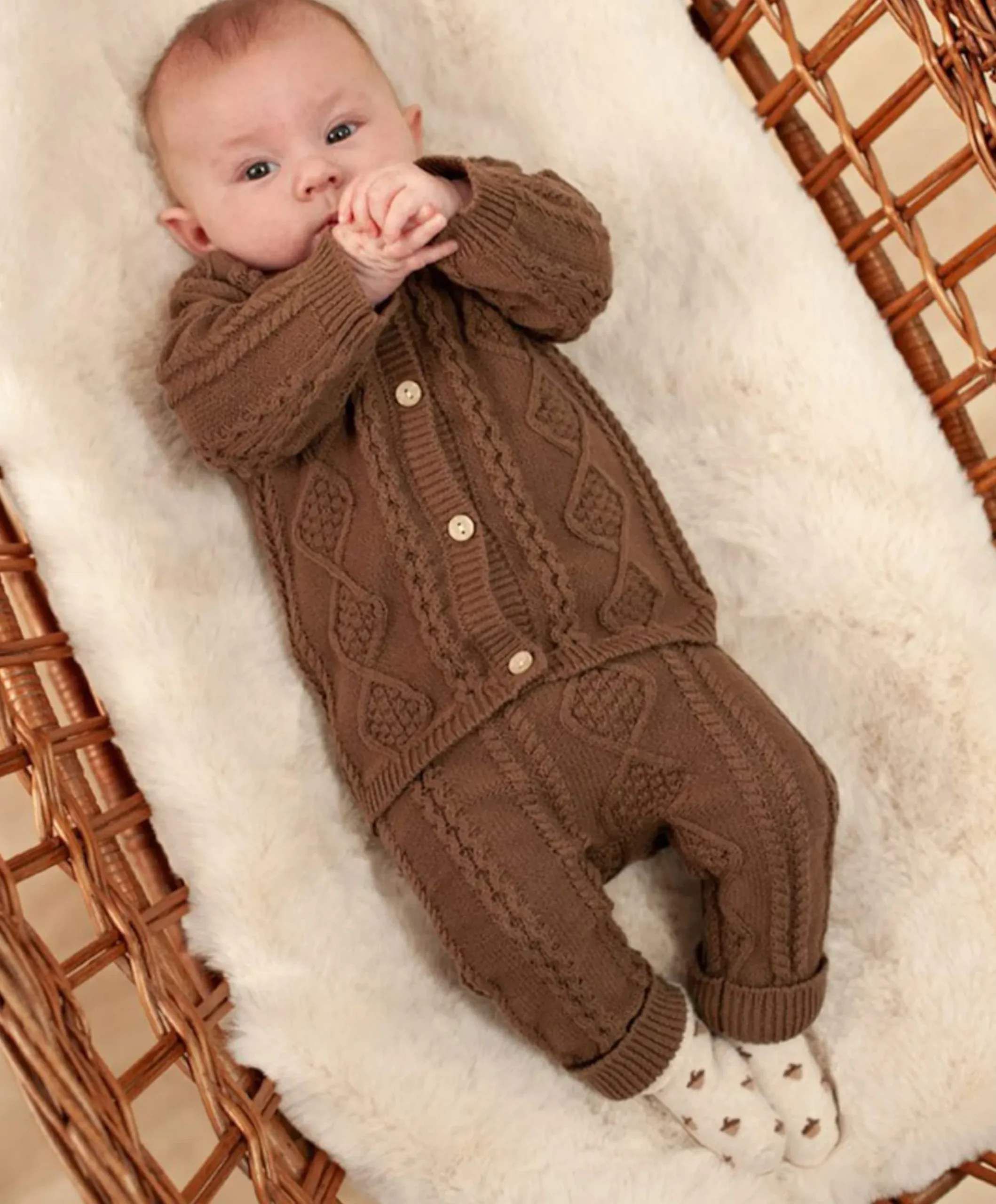 Uniseks vest bruin