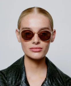 Uniseks zonnebril beige