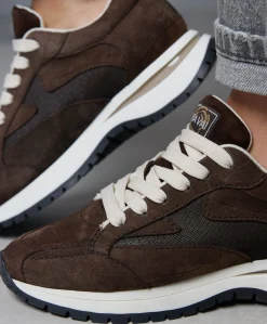 Usher Riggs dames sneakers bruin