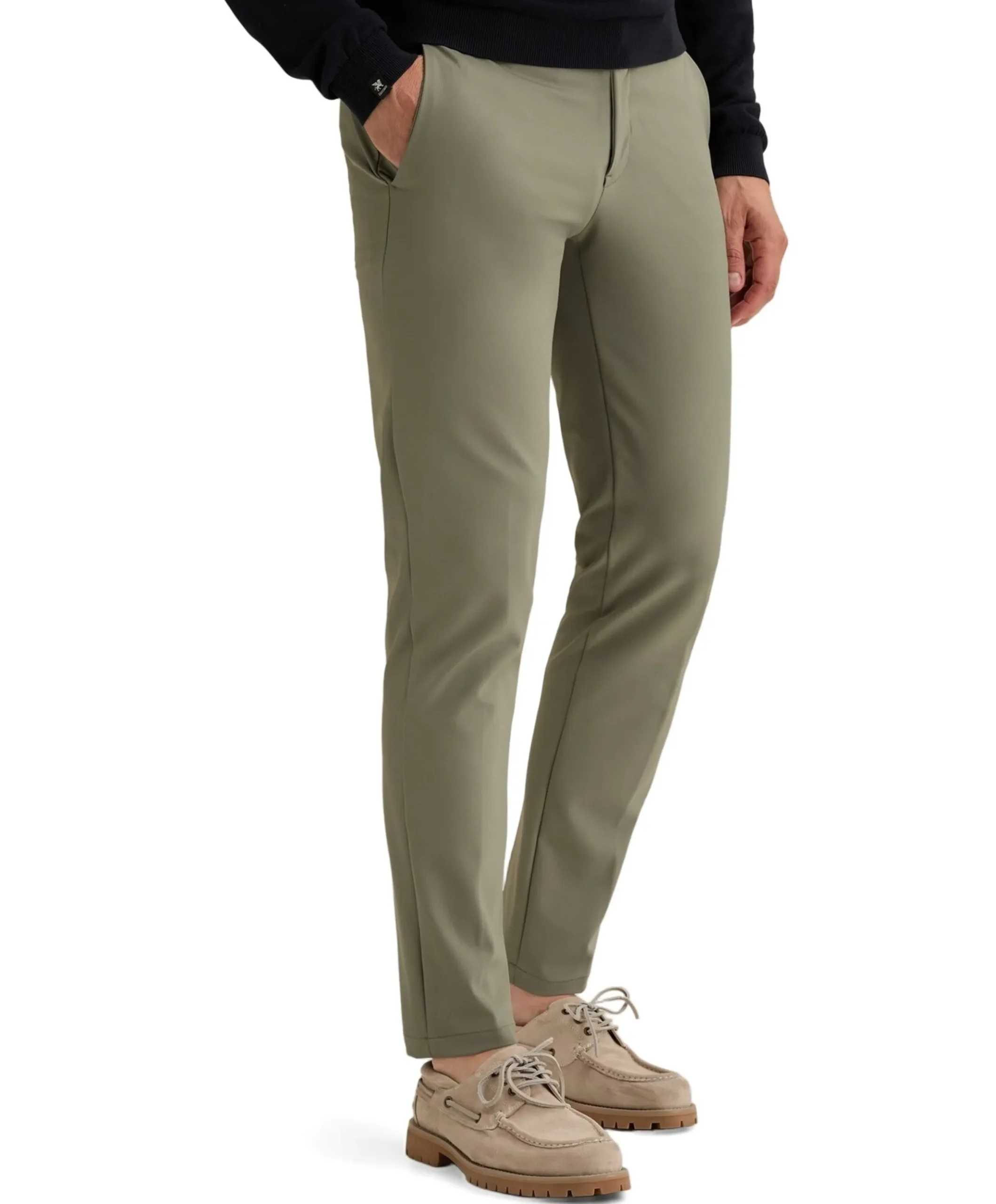 V12 CHINO TECH STRETCH heren broek groen