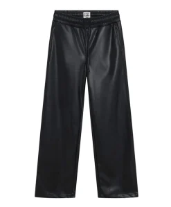 Vegan Leather jongens broek zwart