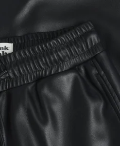 Vegan Leather jongens broek zwart