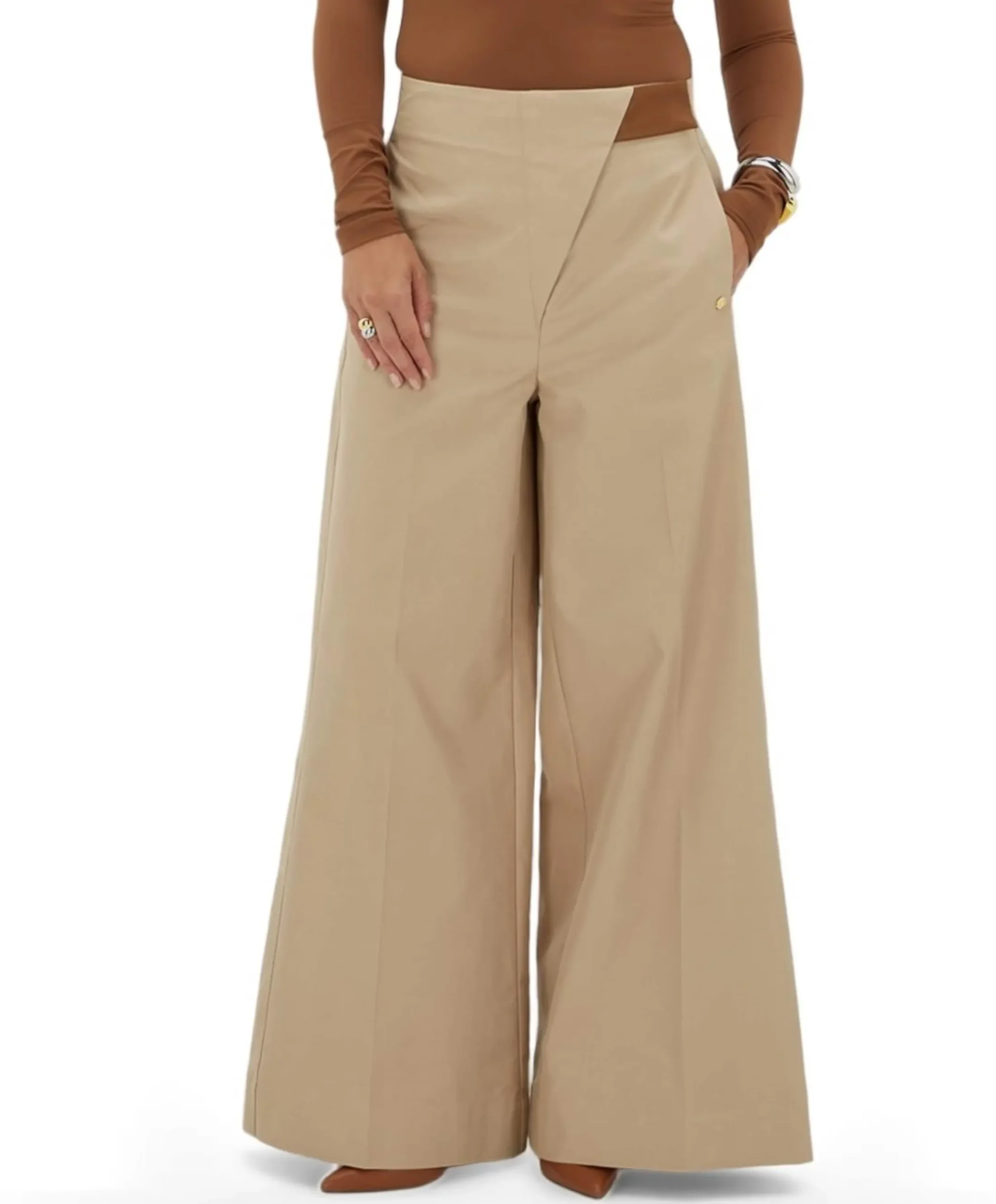 VEN dames broek beige