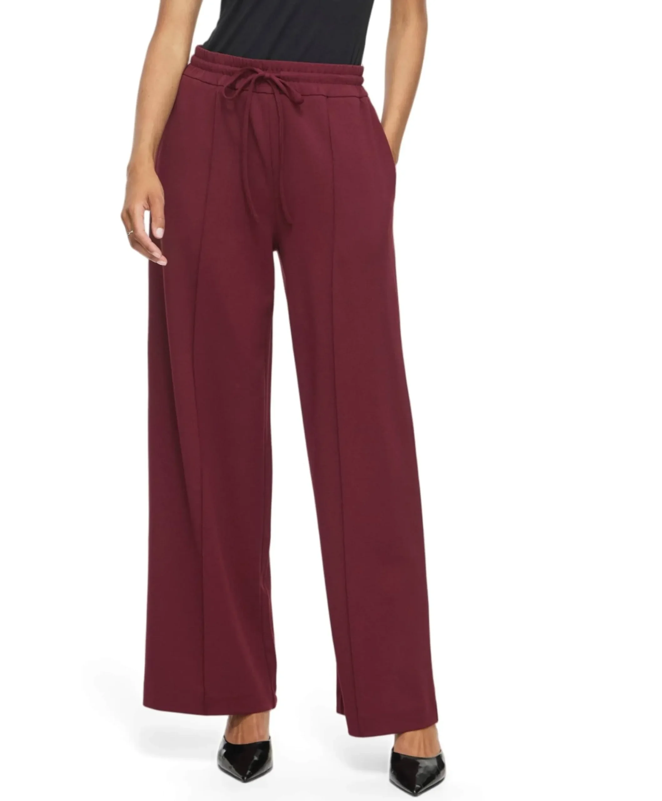VICLUA HW WIDE PANTS-NOOS dames broek bordeaux